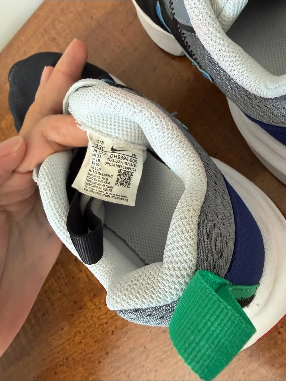 Nike Kids' Black/Blue/Green Air Max Sneaker